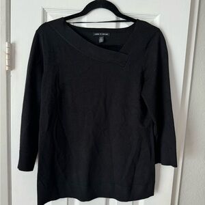 EUC Cable & Gauge black 3/4 sleeve sweater